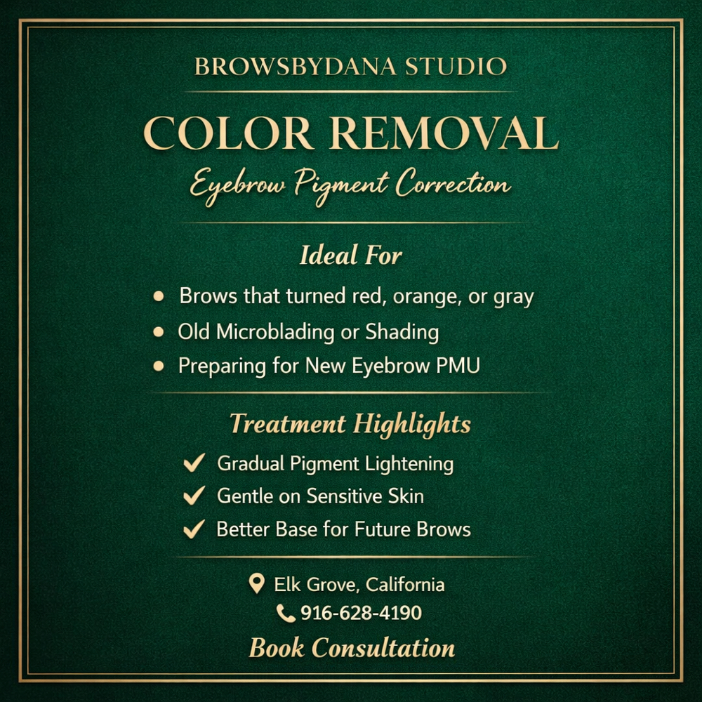 Color Removal at BROWSBYDANA in Elk Grove, CA