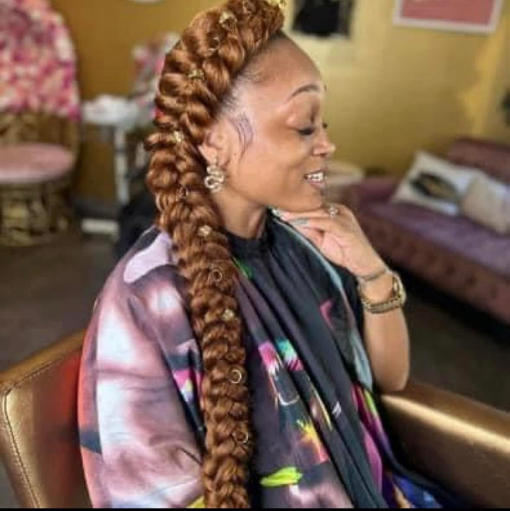 Butterfly Braids at ATouchOfZyian Hair and Beauty in Pittsburgh, PA