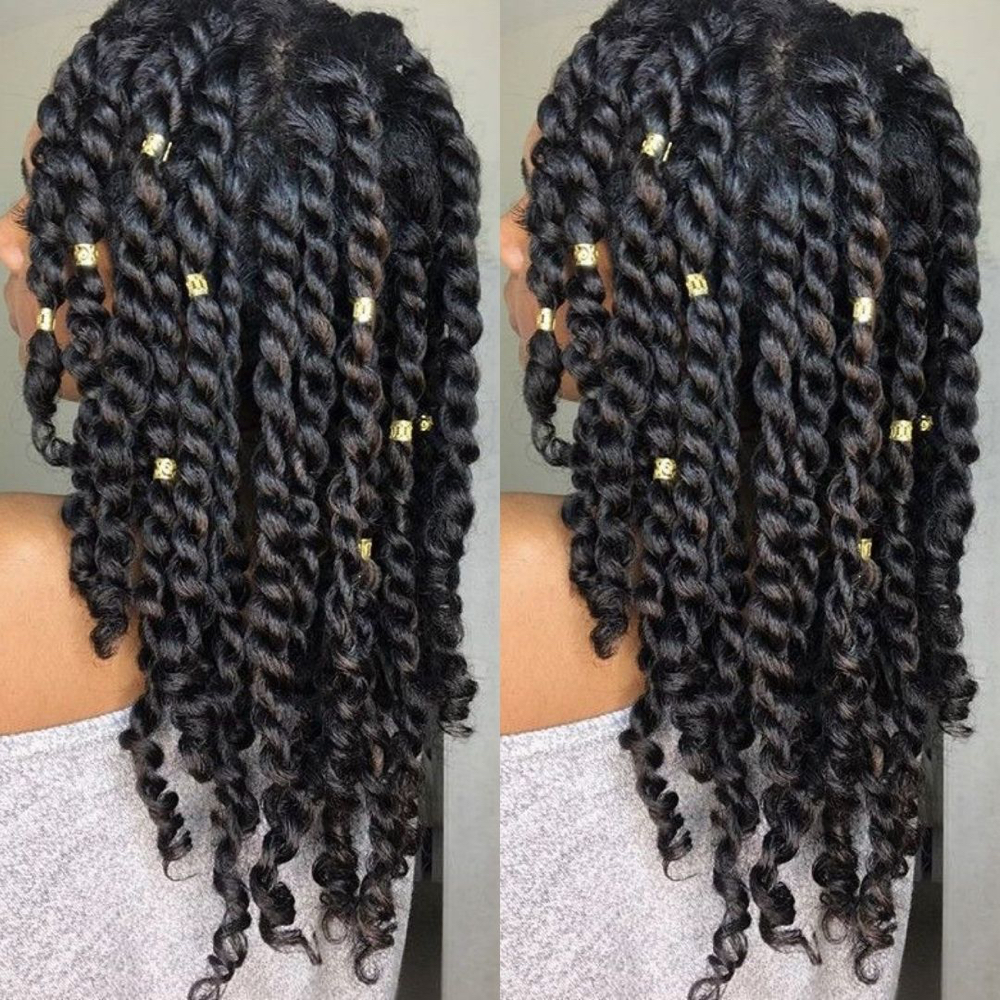 Large Twist Out On Natural Hair