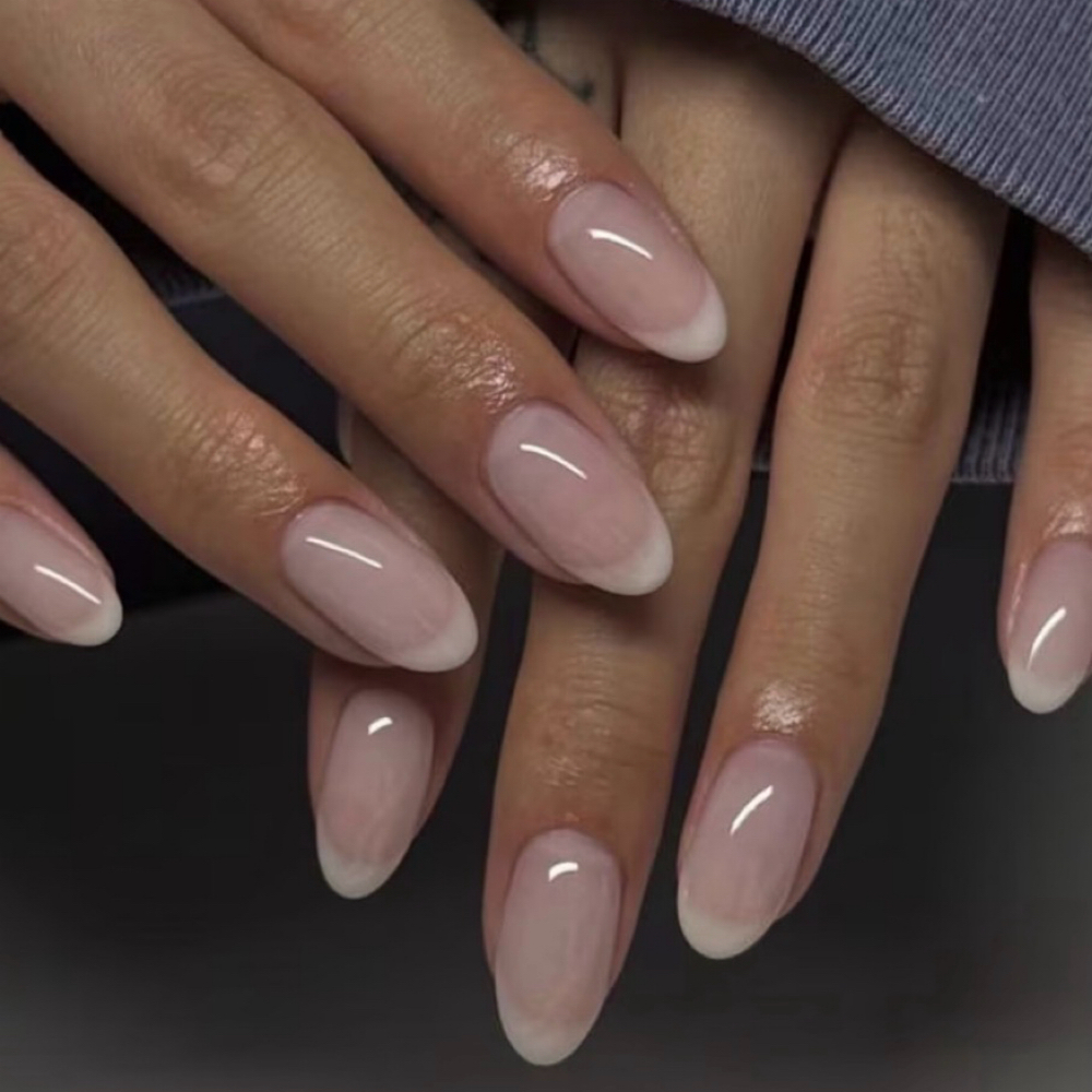 French Manicure (Non-Gel) at Bella Salon Edison in Edison, NJ