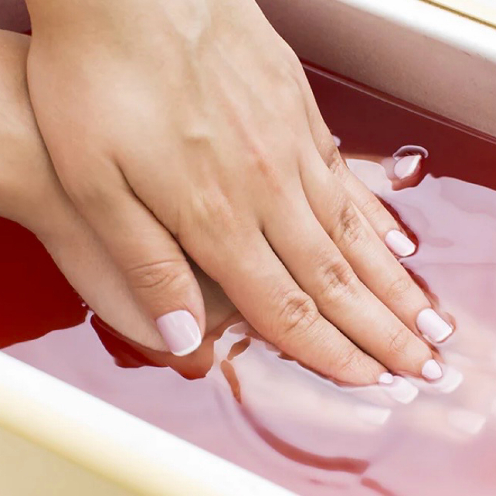 Hand Paraffin Treatment at Amy Bombshell Beauty Co. in Walkersville, MD