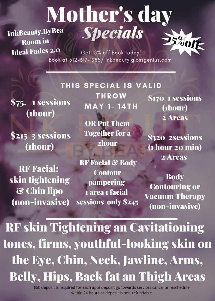 15%off Mother's Day Special