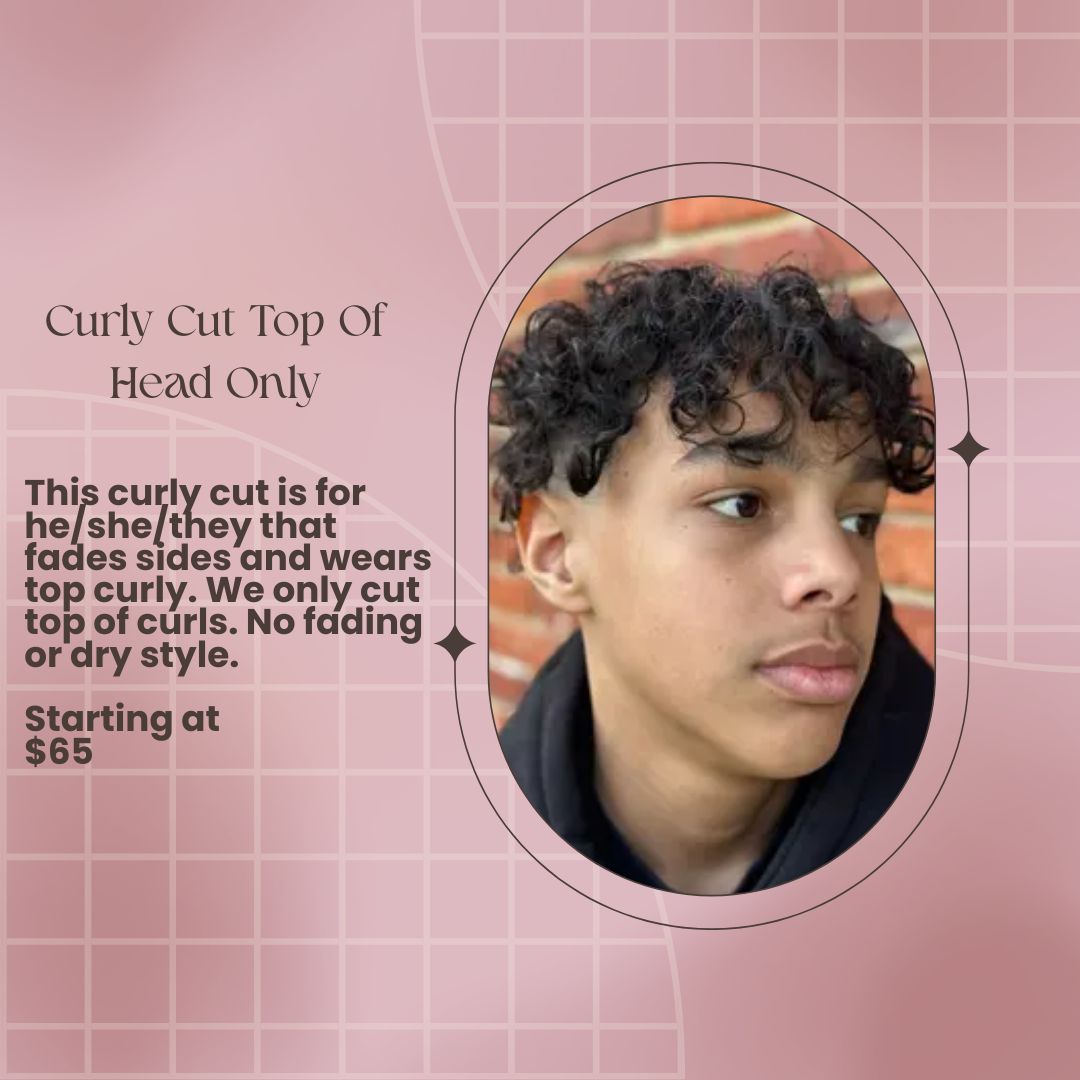 Curly Cut Top Of Head Only