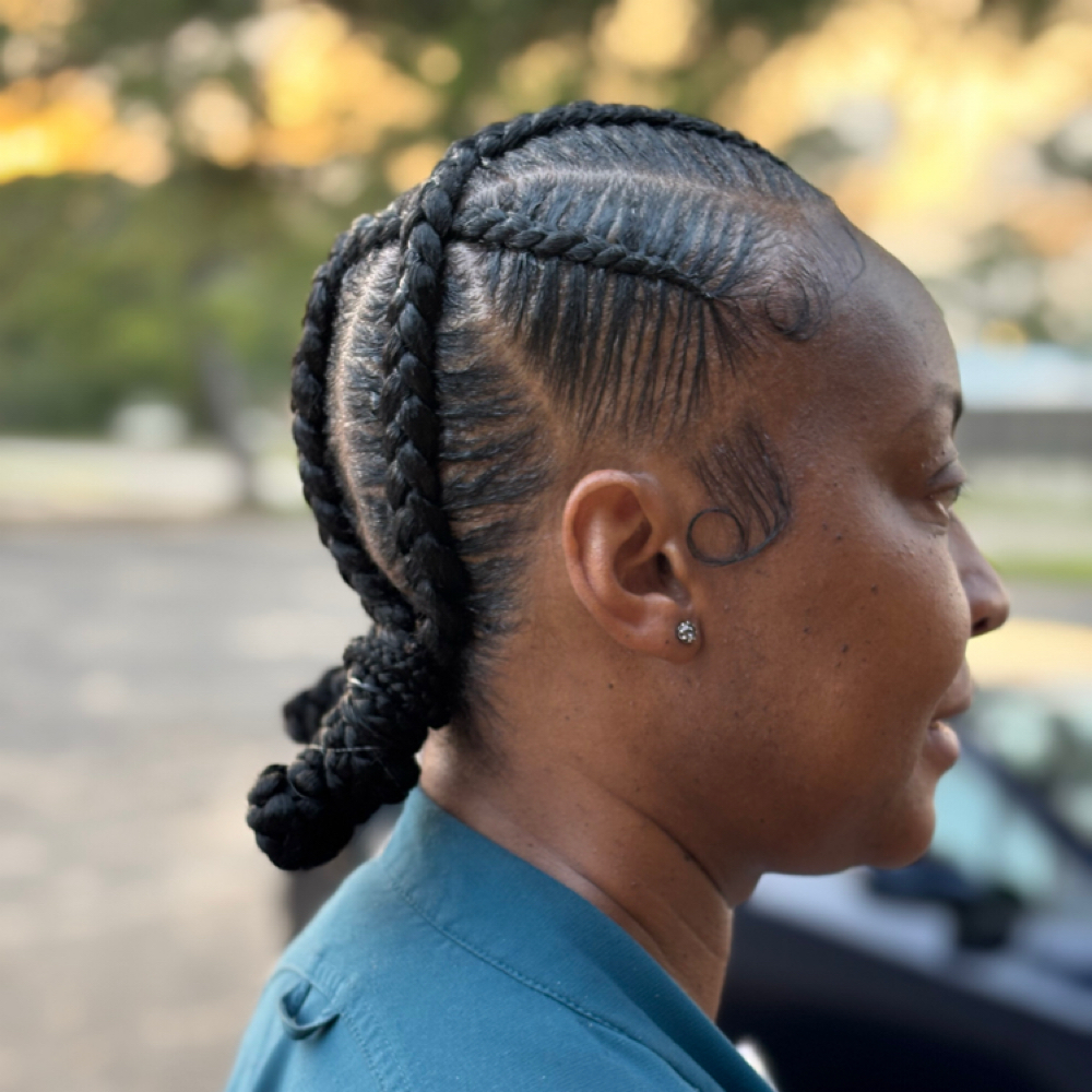 Criss Cross Braids at BLESSED BEAUTY BY KENYA in Mobile, AL
