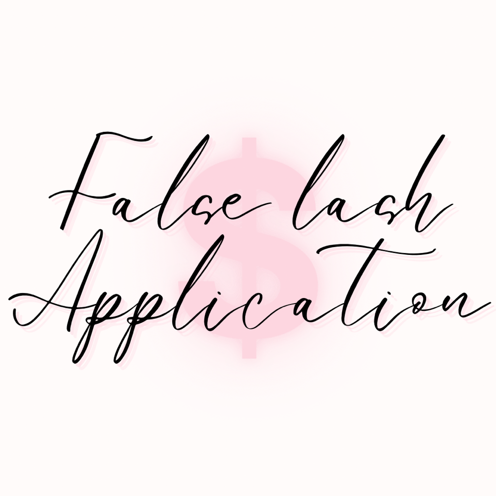 False lash application