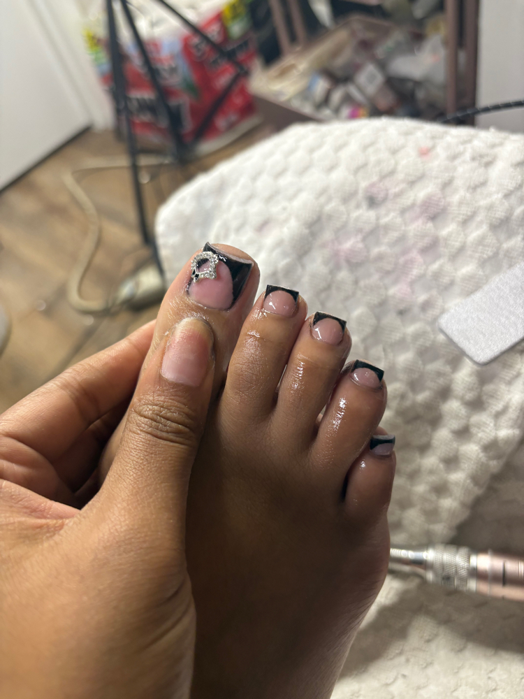 Acrylic Toes at Invy The Nail Bar in Little Rock, AR
