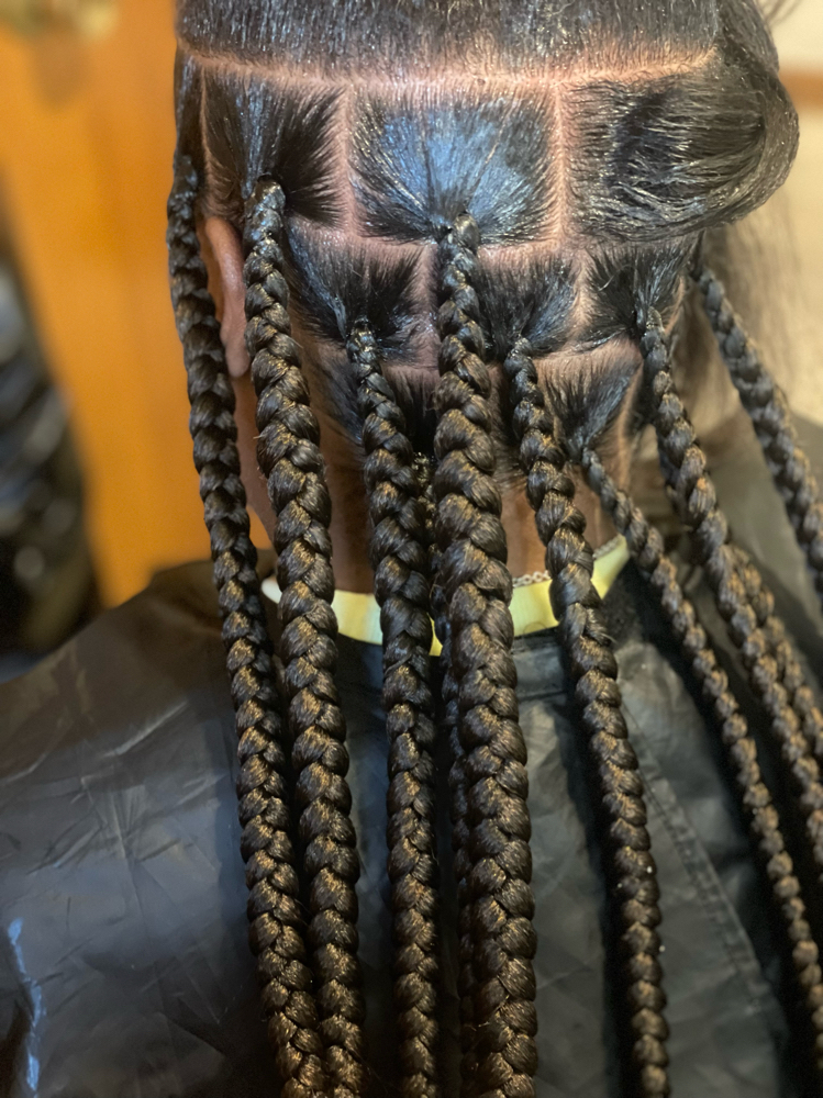 Large Knotless Braids(Butt Length)