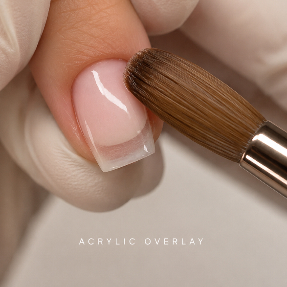 Acrylic- Overlay Manicure at 7 1 8 Beauty Bar in Hoboken, NJ