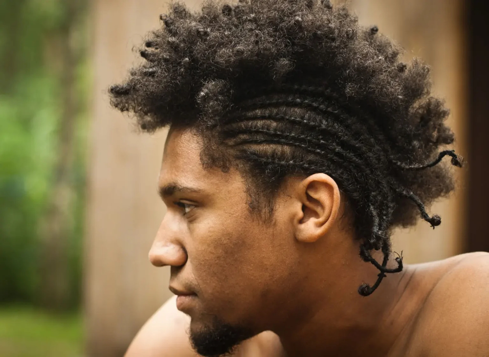 MEN'S SIDE CORNROWS