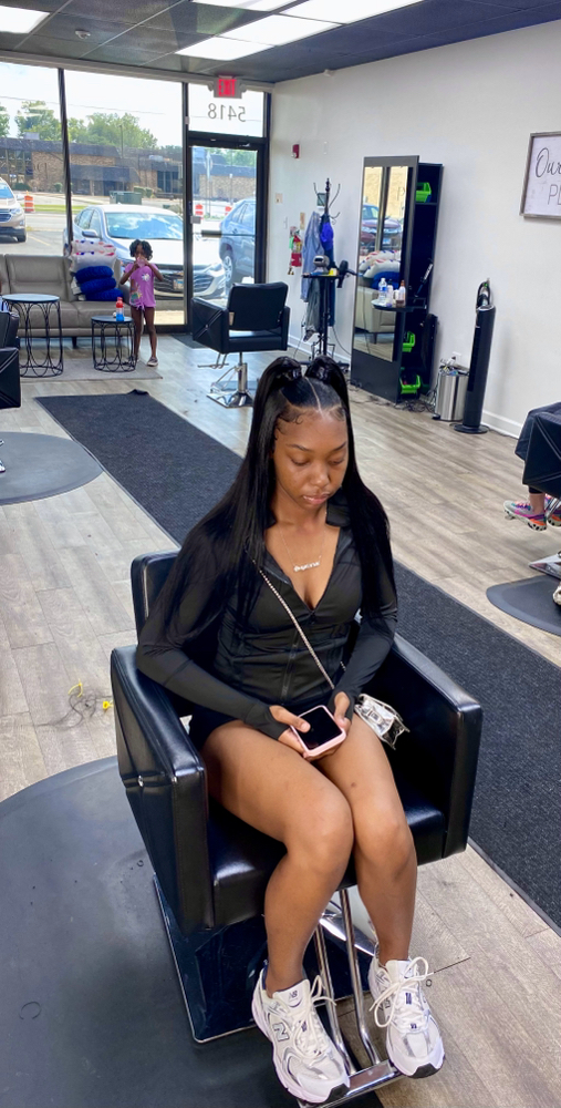 2 Ponytail Quick Weave
