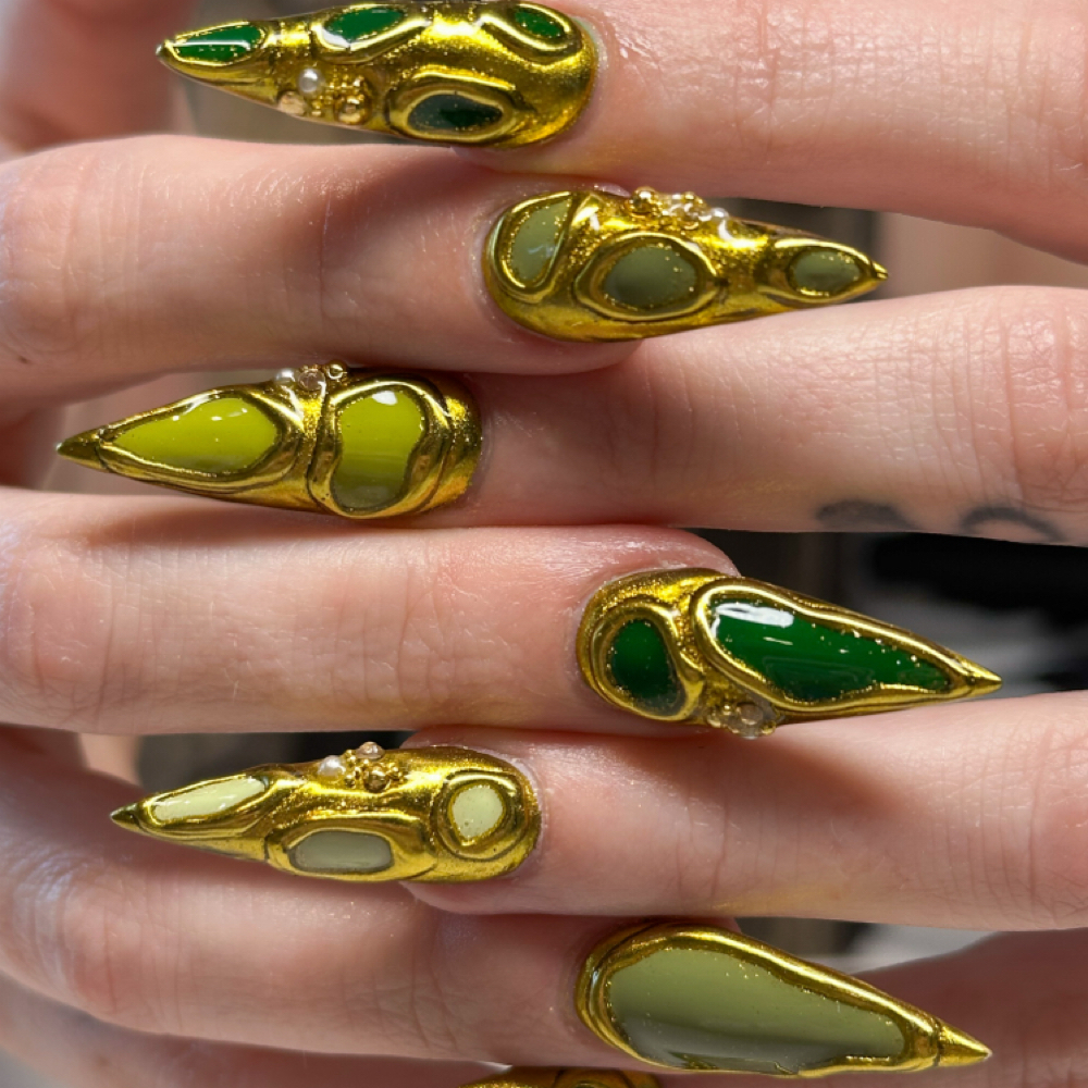 XL Acrylic Full Set at Leah Polished It in Geneva, IL