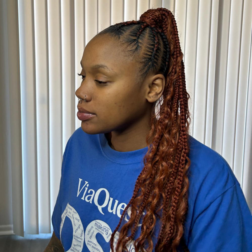 Stitch Braided Ponytail at Dion’s Overflow in Youngstown, OH