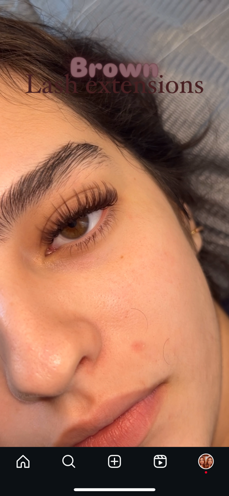 BROWN Lashes (Hybrid/Volume)