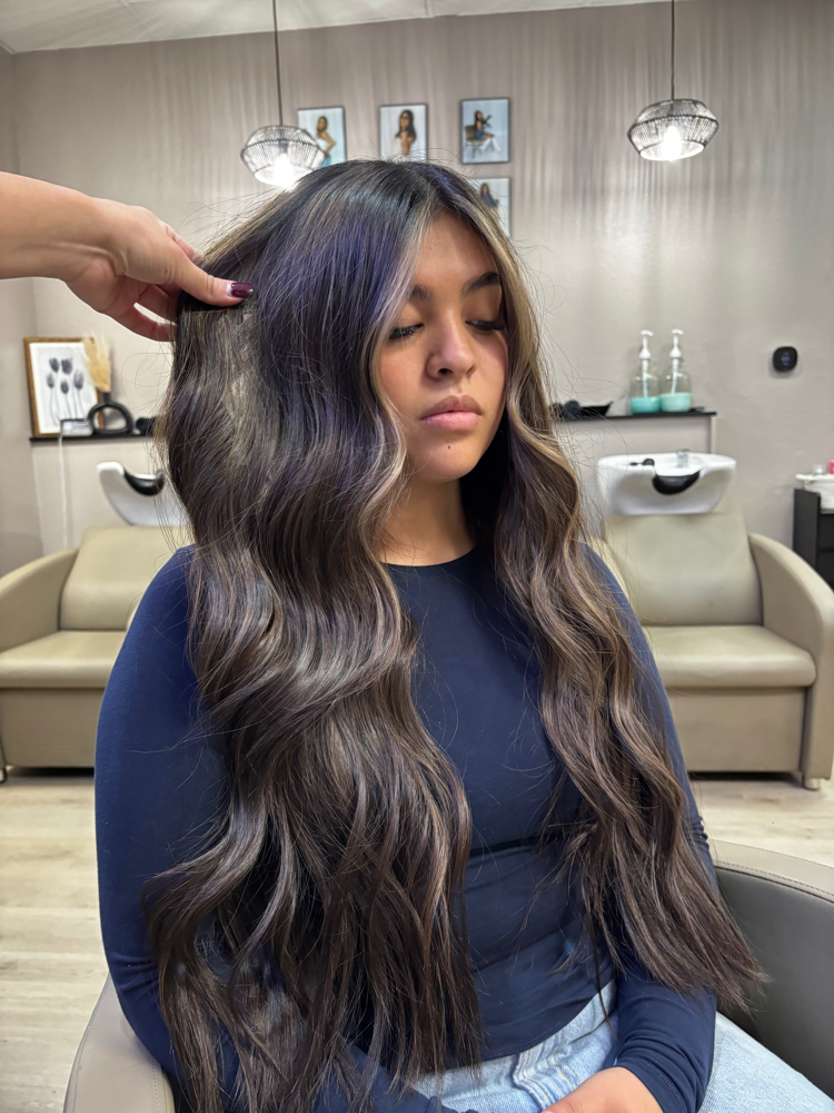 BALAYAGE at polished & pampered in arlington, TX