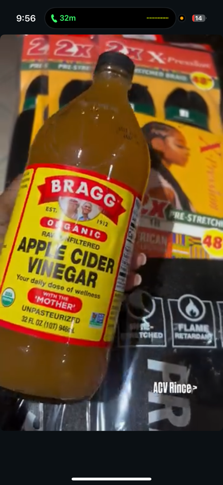 ACV Rinse for braiding hair