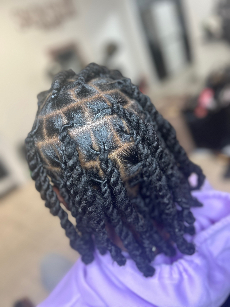 Two Strand Twist With Hair Added
