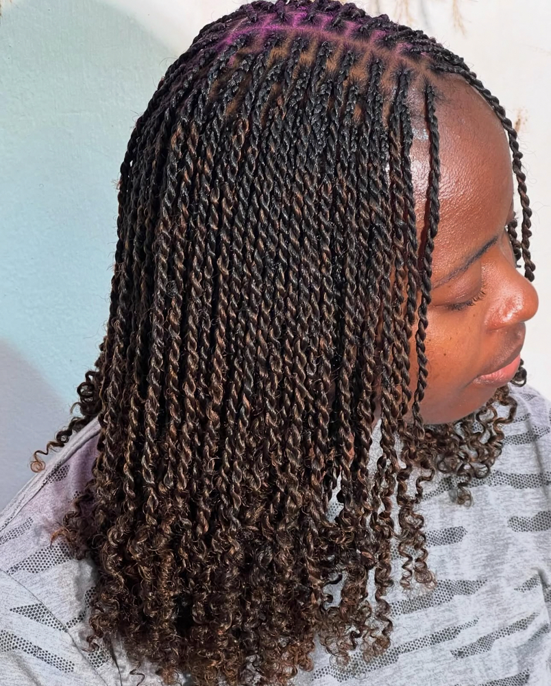 Small 100% Human Hair Twists