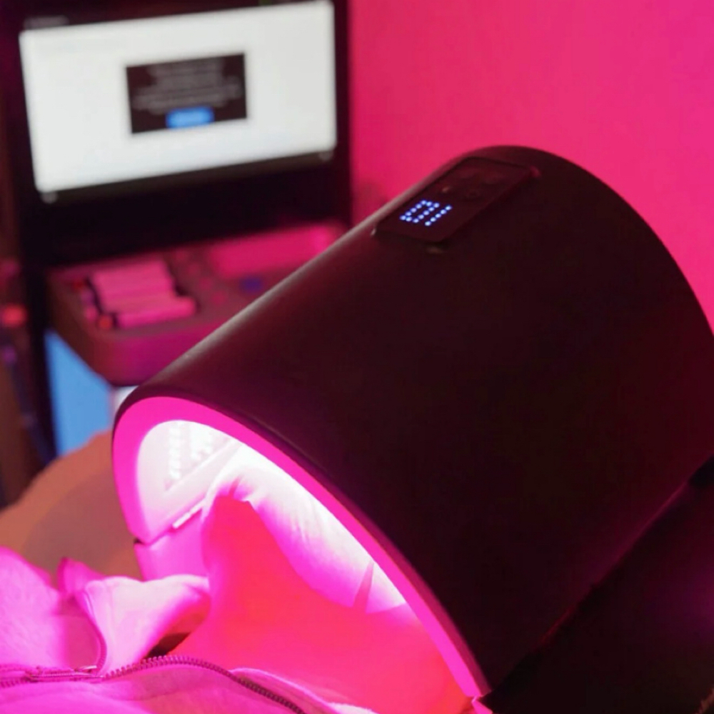 LED Face Light therapy at Graceful Glow Beauty Bar in Justin, TX