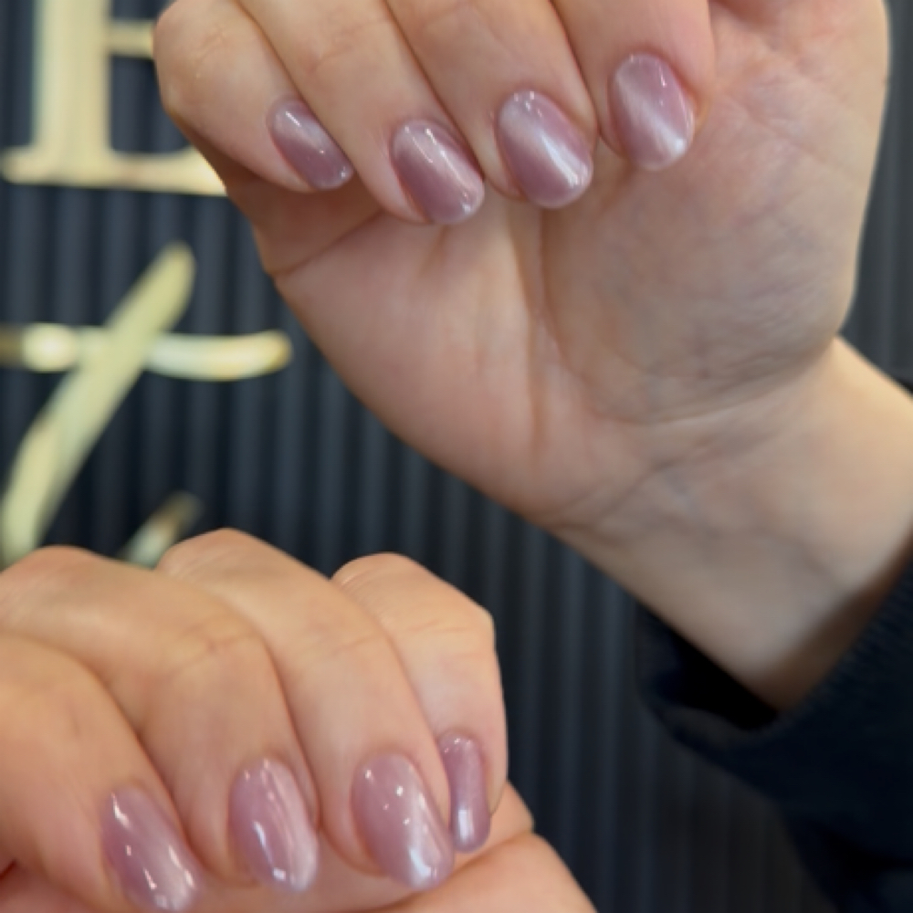 Cat Eye Nail Design at The Nail Clinic in greatneck, NY