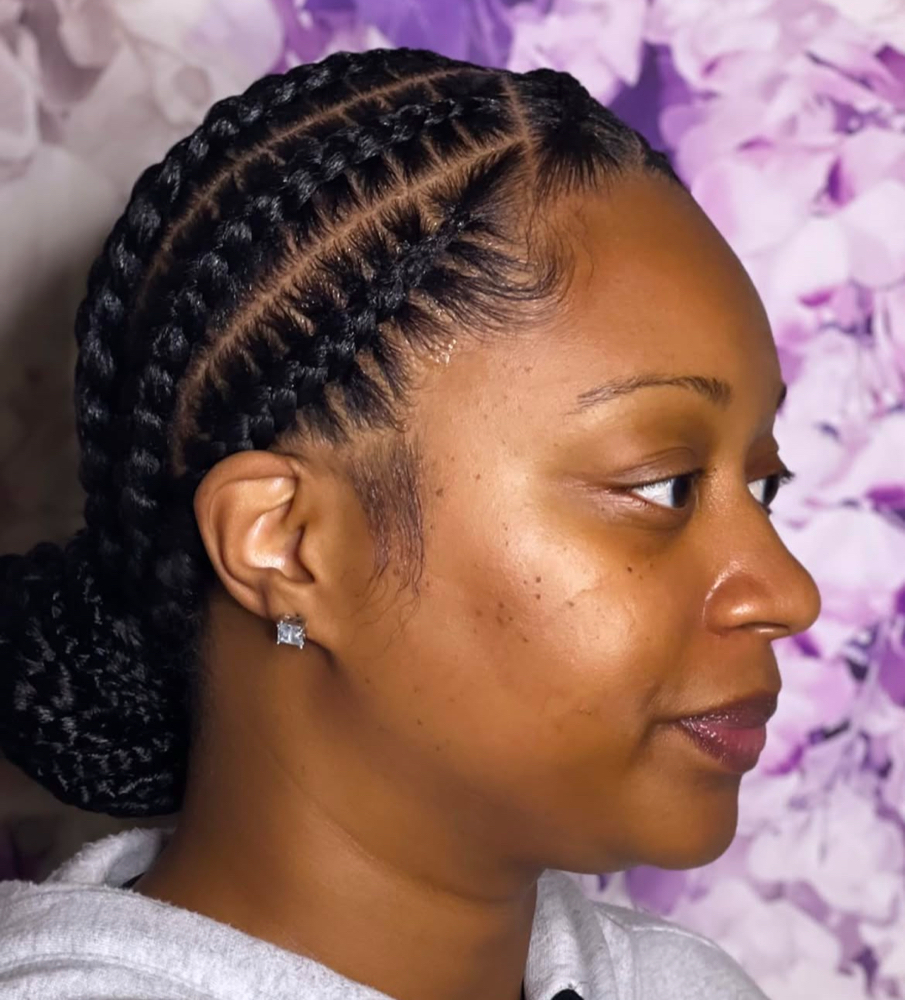 Large Stitch Braided Bun