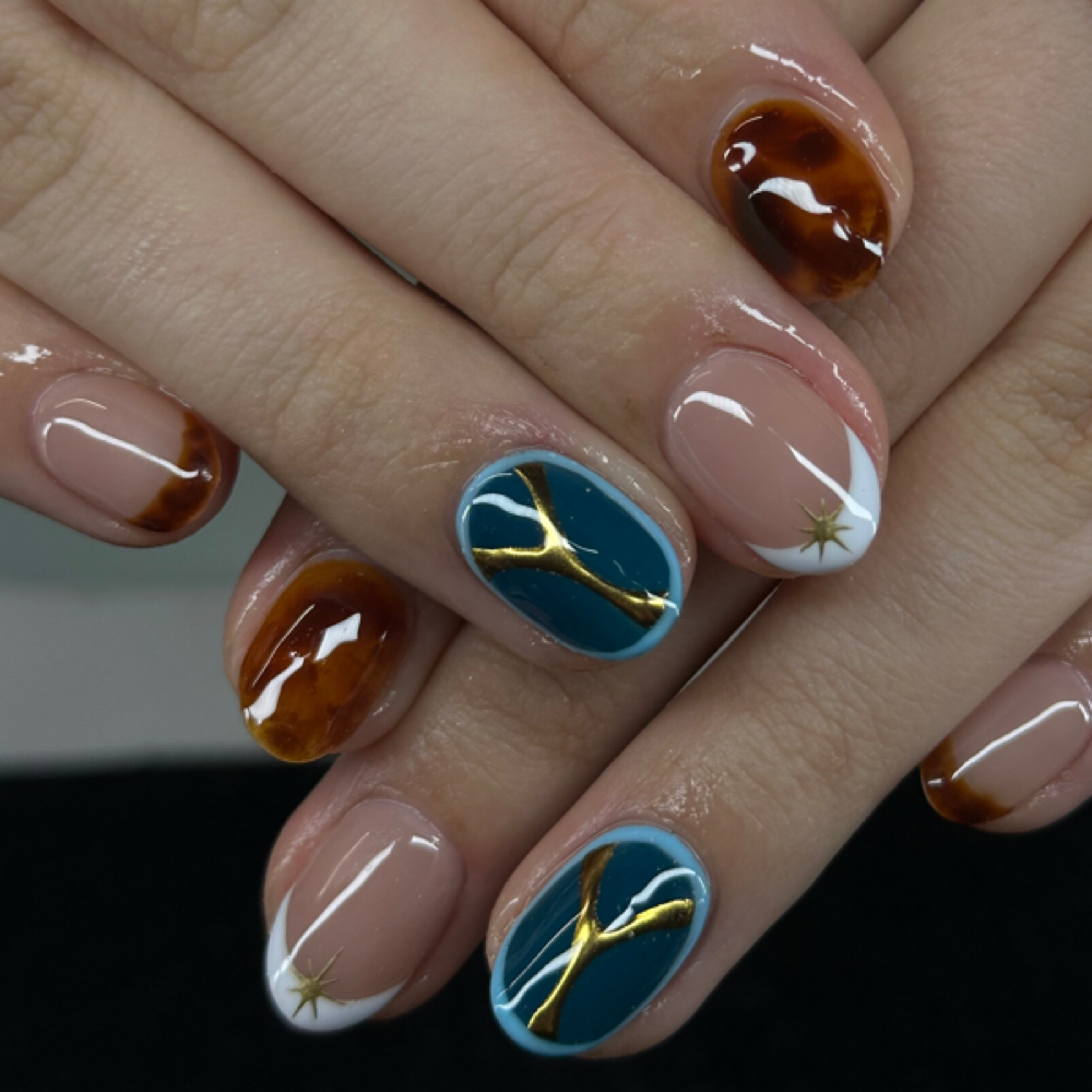 Acrylic Overlay at western glam salon in Bedford, IN