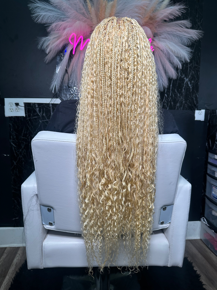 extra small boho box braids at mapamboli signature in atlanta, GA