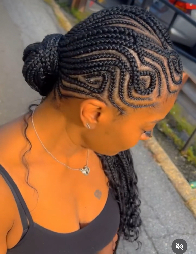 Freestyle Low Crochet Ponytail at Boobabe Braidn Bar in Oxon Hill, MD