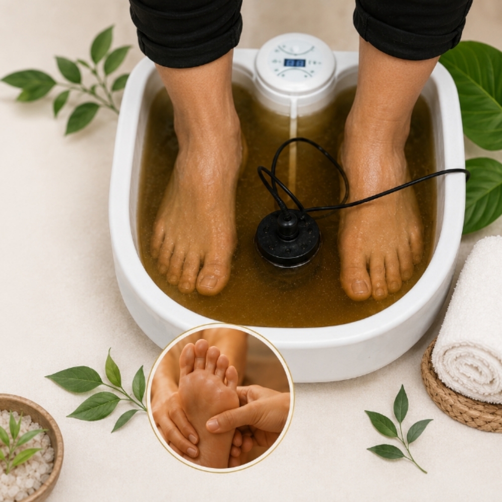 Belly Drop Ion Foot Detox at Winn In Wellness Mobile Health and Beauty Salon