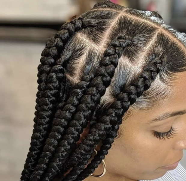 Large Knotless Braids💕