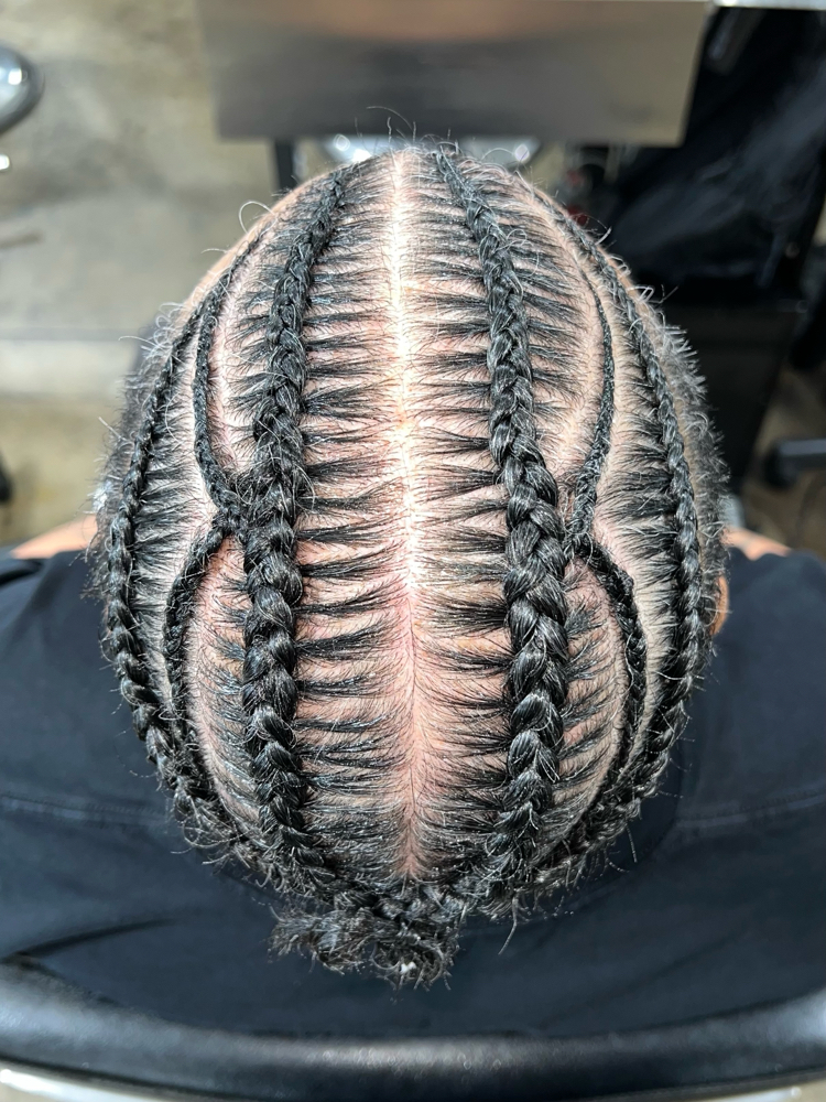 Men’s Stitch Braids (short hair)