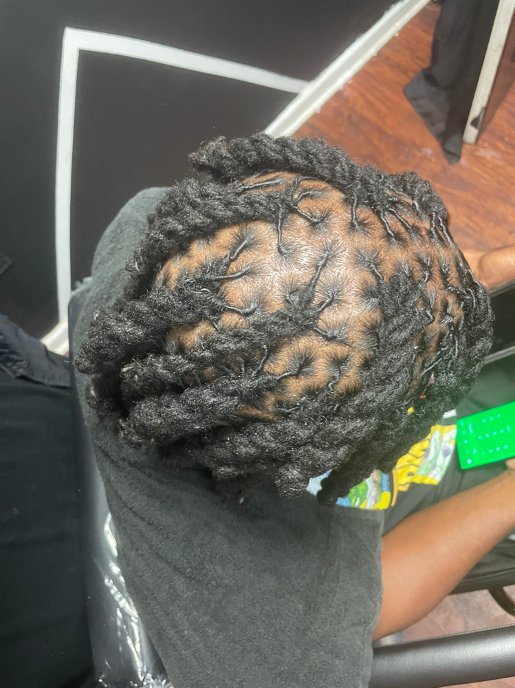 Micro Loc Retwist w/ Rope Twist