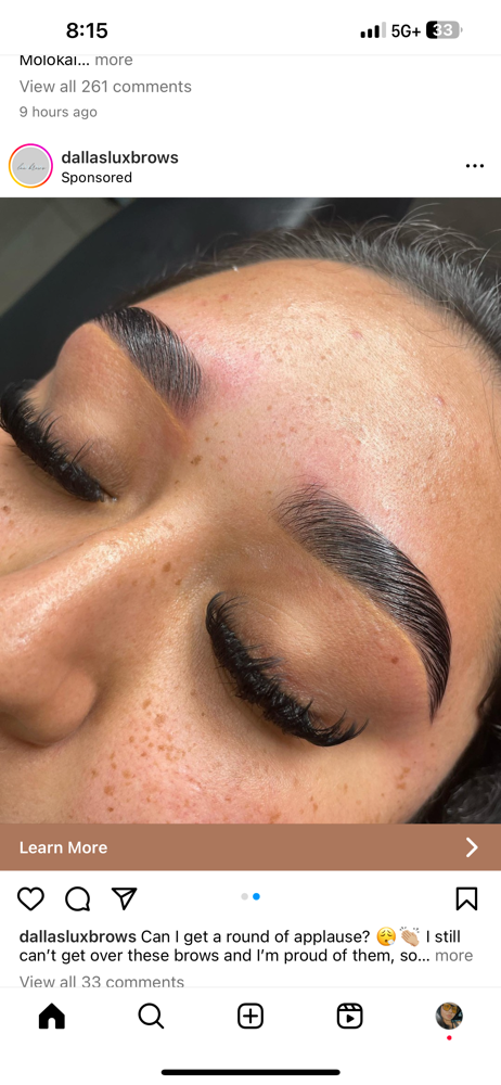 Brow Lamination +Tint Combo