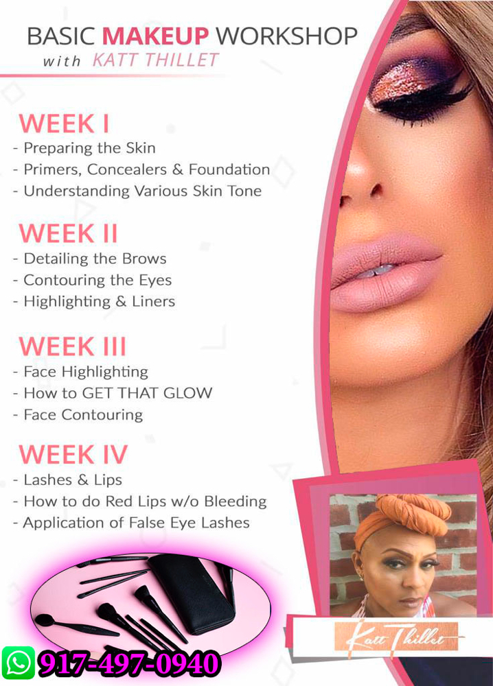 Makeup Classes at Katt Thillet Skin, Artistry & Grooming in Bronx, NY