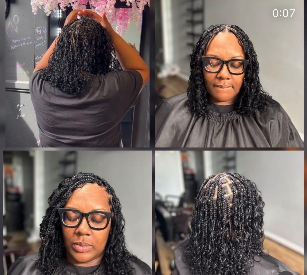 Boho Knotless Bob (Micro Hair)