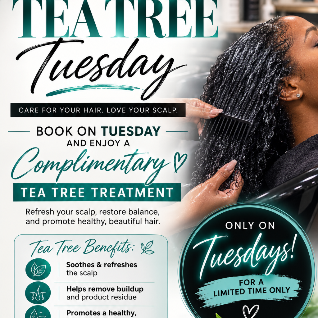 Tea Tree Tuesday at Resh Salon in New Castle, DE