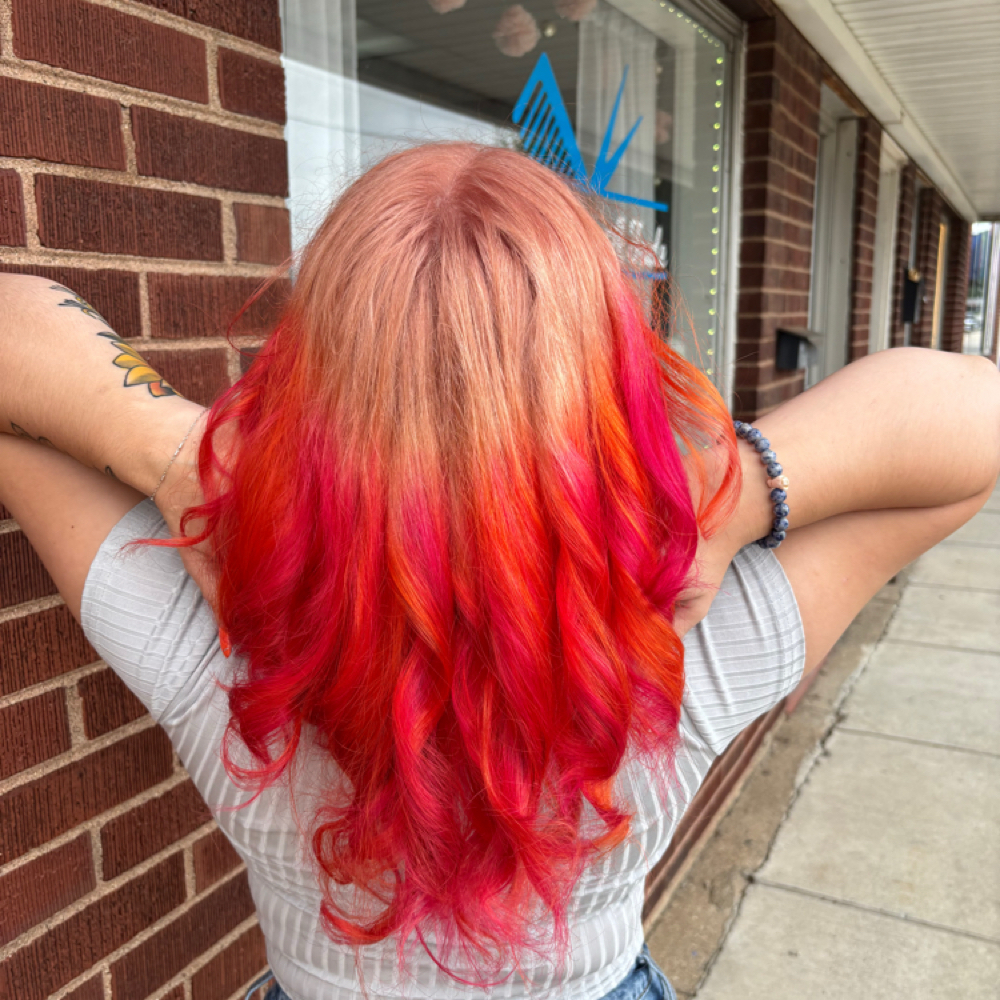 Emily’s Vivid Colors/Double Process at Once Upon A Fade in Effingham, IL