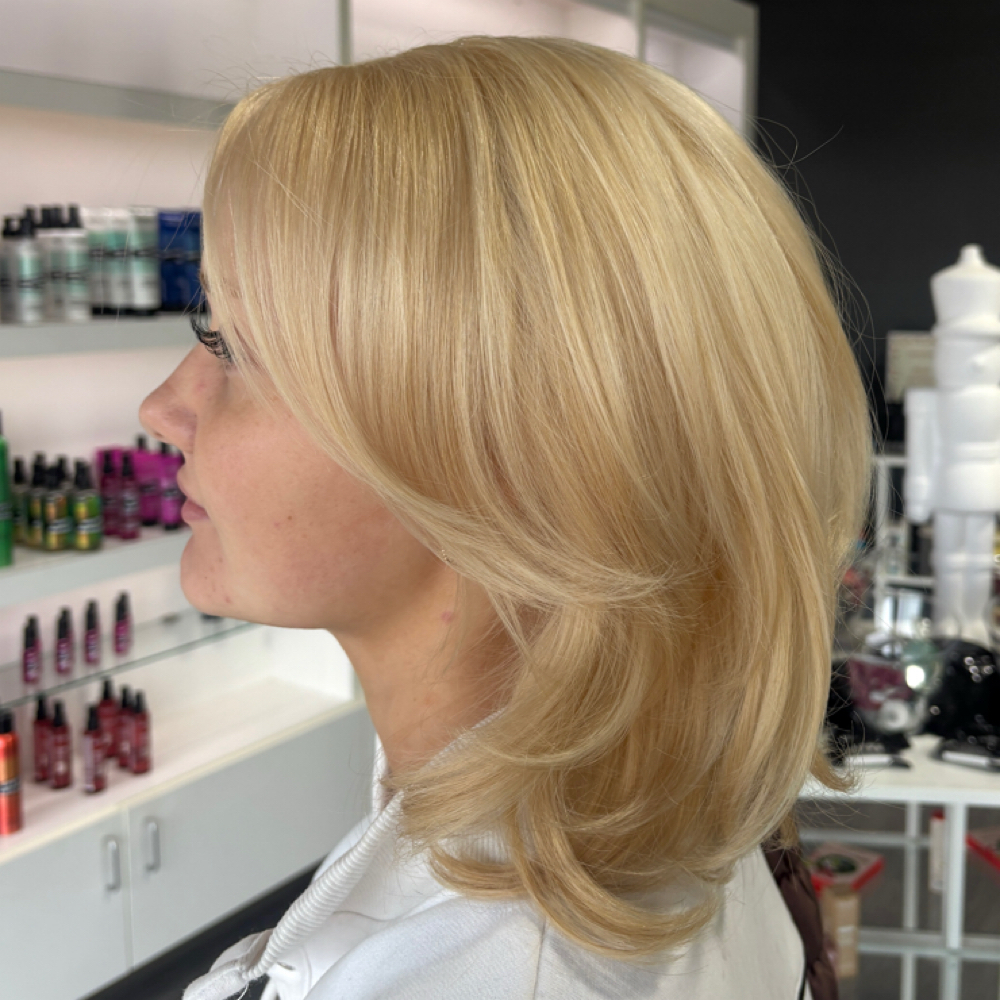 Bleach retouch + tone at Elliescissorhands Glow Salon And Spa in San Antonio, TX