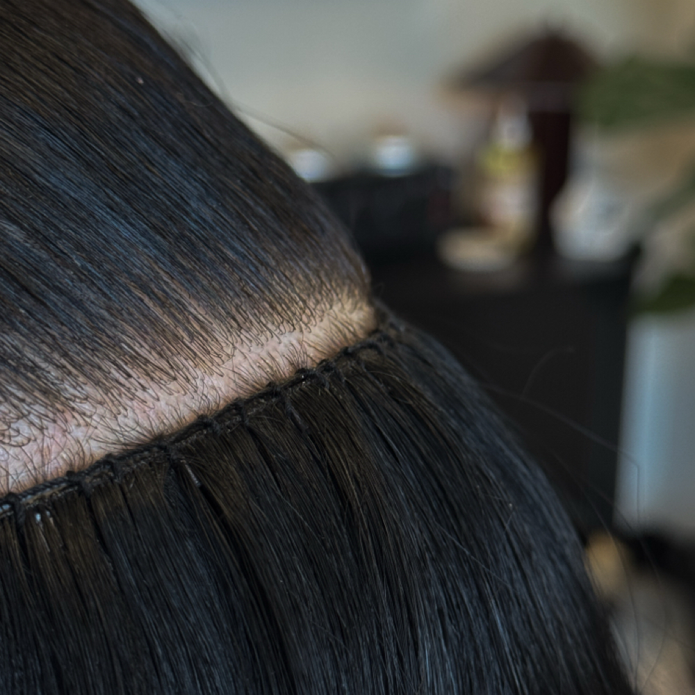 IBE Extensions | 1 Row Install at Suede Salon & Extension Lounge in Iowa, IA