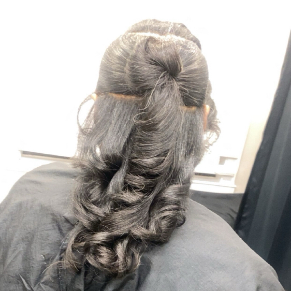 Senior Updo Style at ROYALTY’KE HAIR AND BEAUTY COLLECTIONS in Memphis, TN
