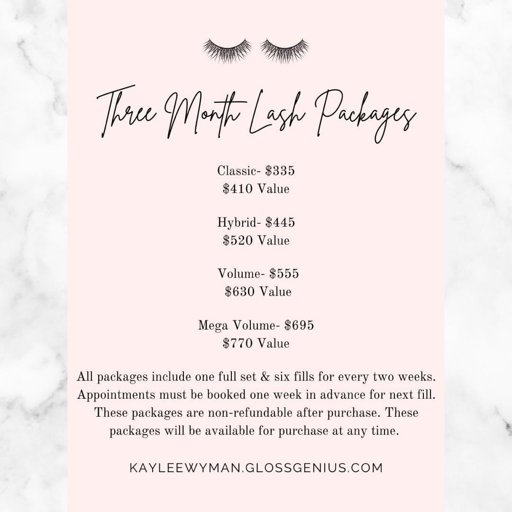 Classic Lash Fill Package