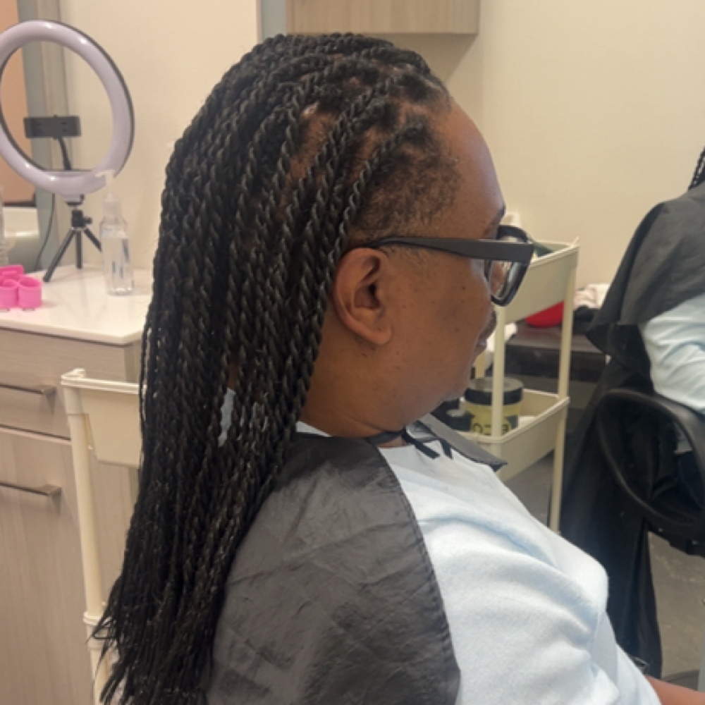 Men’s Twists (Undercut) at G'Nels  Braids Studio in LYNNWOOD, WA