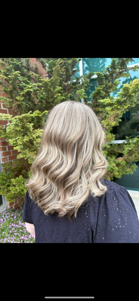 All over highlight/lowlight at Hair by Liv in Randleman, NC