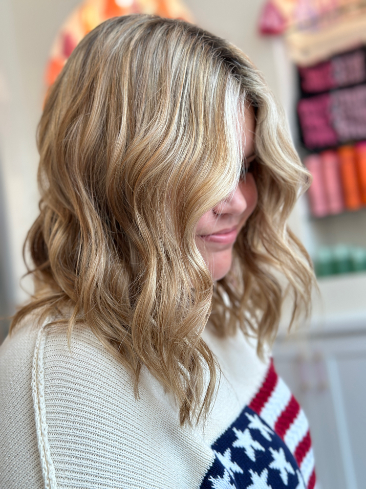 Face Framing Lightening & Cut