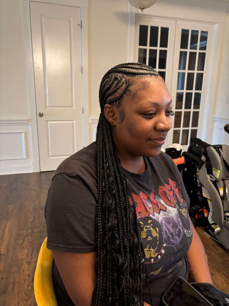 Small Curvy Stitch Braids