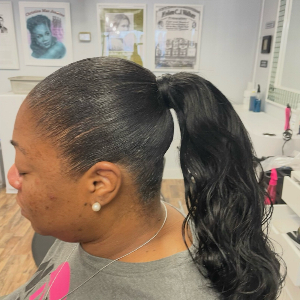 Sleek Ponytail - Braiding hair Incl at The Oasis Natural Hair Salon in Gibsonville, NC