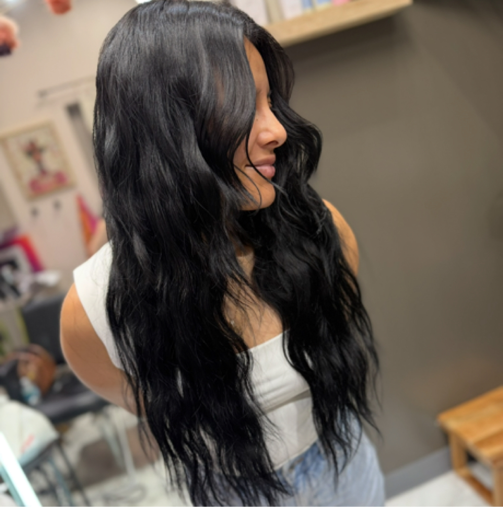 Sew-In Weft Extension Install at Bonita Artistry by Pauline Jenisse in Lakeland, FL