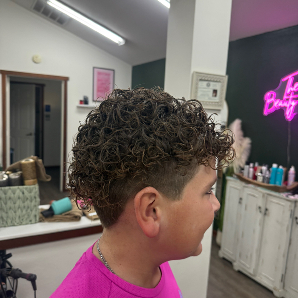 Man Perm at Judy SwearingenBeautyspot in Azle, TX