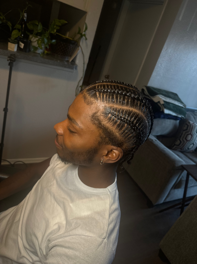 Mens Scalp Braids (NO Design)
