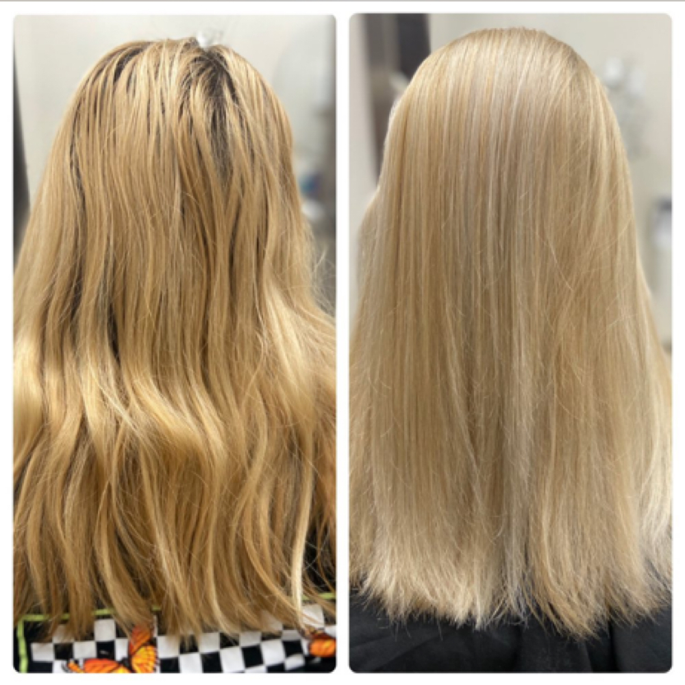 Bleach & Tone / Blonde at Hair By Arensman LLC in Plano, TX