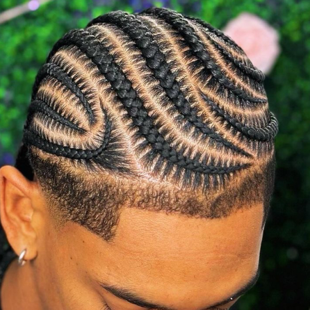 Men’s Cornrows (8-12) at Impeccable Beauty in Clarksville, TN